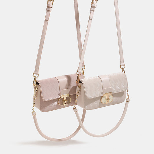 Peach Oolong French Underarm Advanced Texture Shoulder Bags