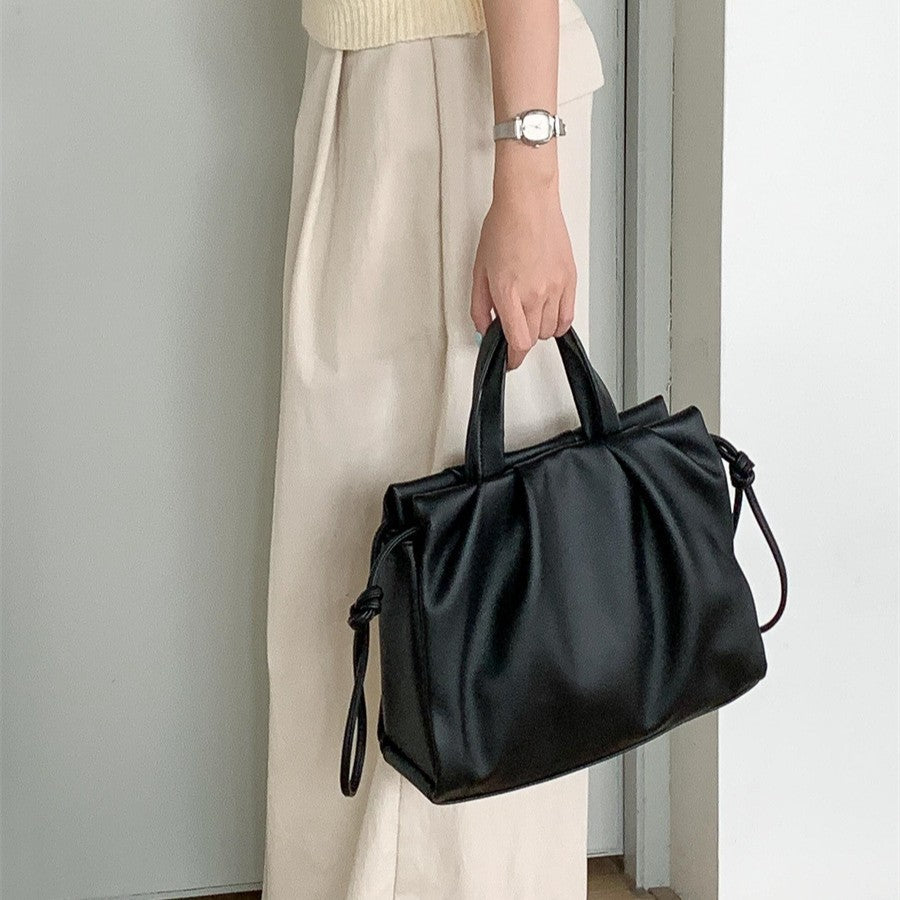 Large Capacity Female Soft Leather Senior Shoulder Bags
