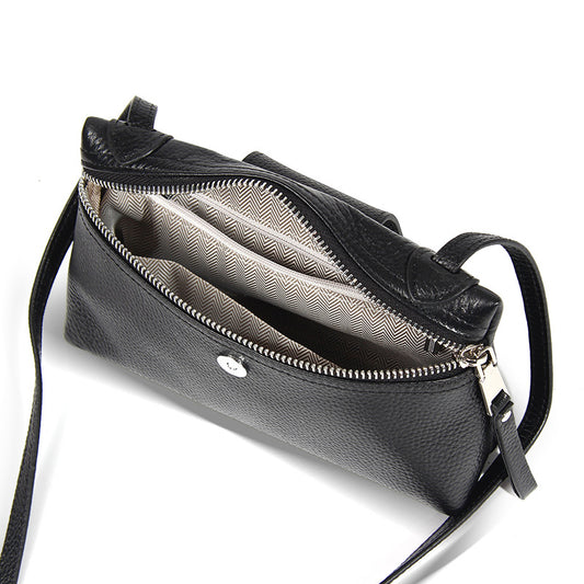 Women's Layer Cowhide Summer Simple Design High Sense Crossbody Bags