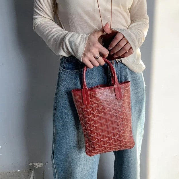 Upgraded Cotton Linen Shopping Dog Teeth Crossbody Bags