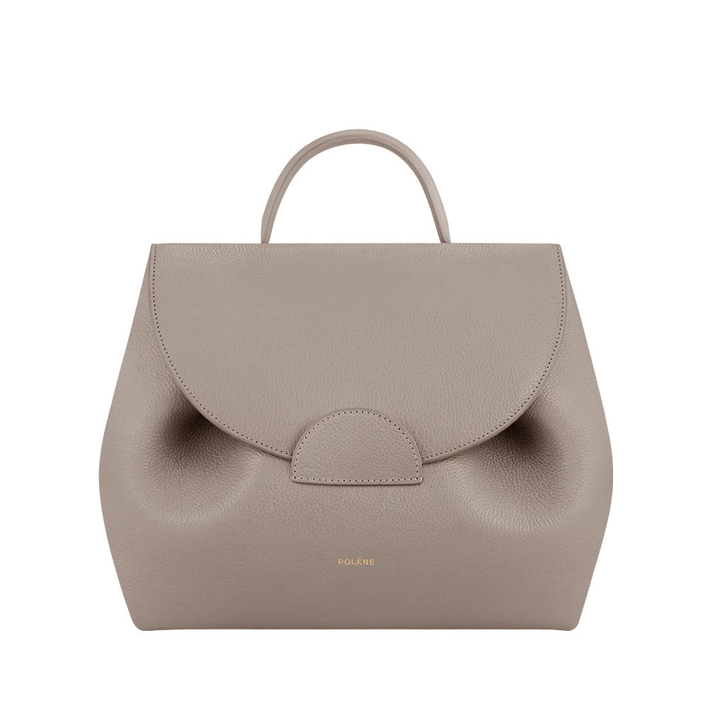 Smiling Face Genuine Leather Boling Commuter Crossbody Bags