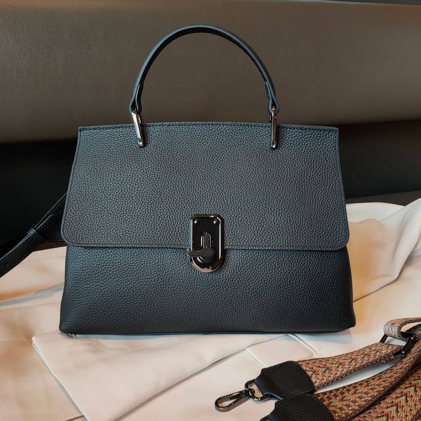 High Sense First Layer Cowhide Tide Retro Bags