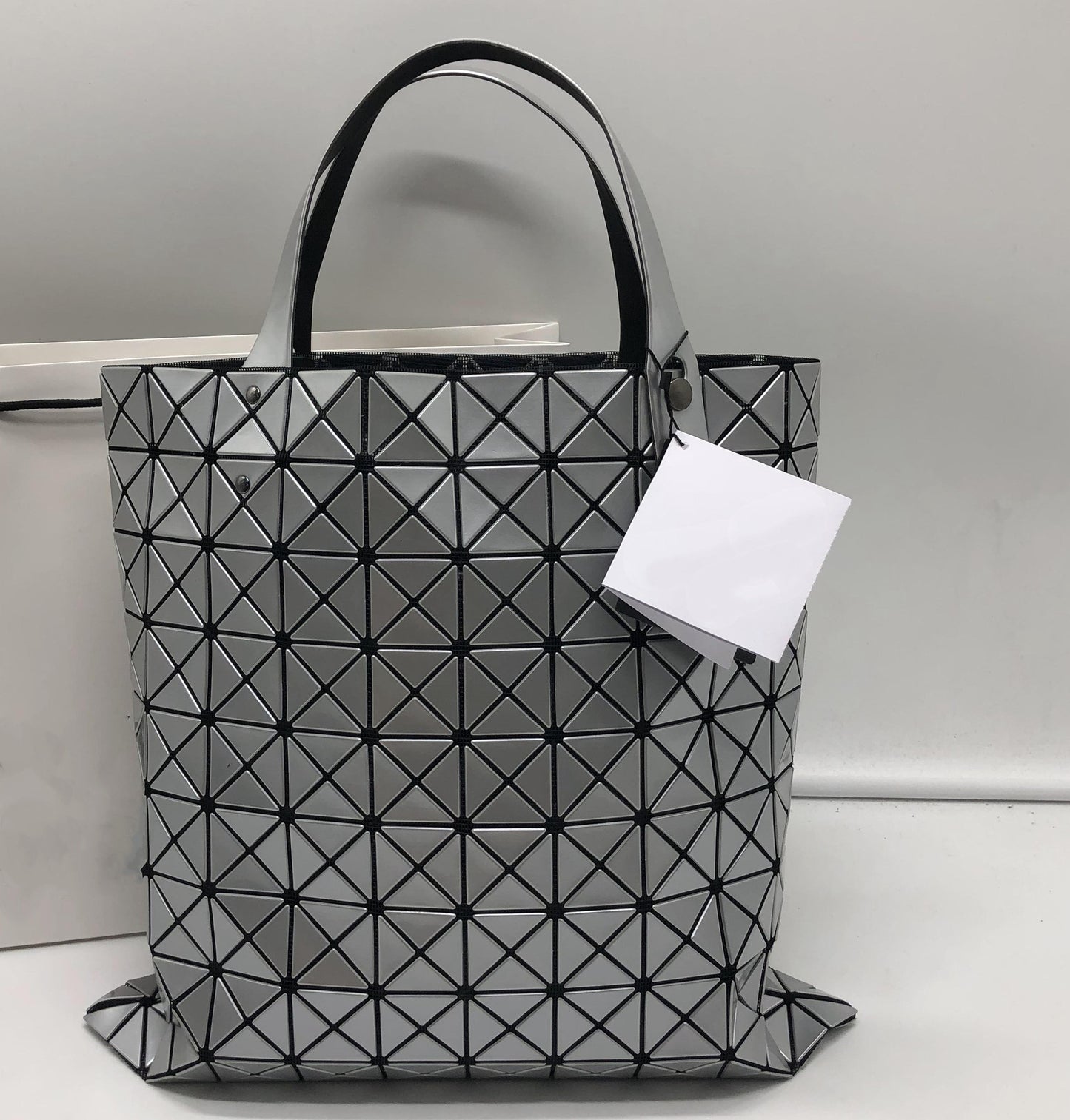 Grid Folding Life Portable Female Large Shoulder Bags