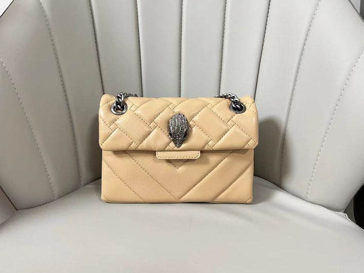 Eagle Head Sheepskin Bronze Chain Diamond Pattern Bags