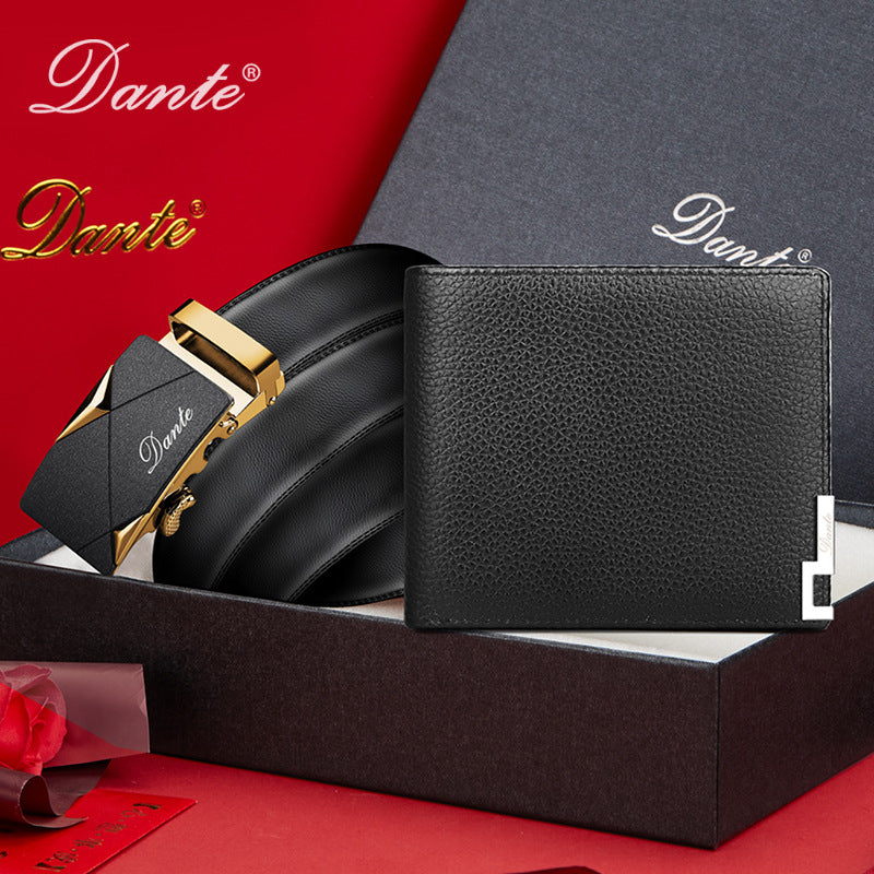 Men's Genuine Cattlehide Leather Surface Practical Suit Men's Wallets