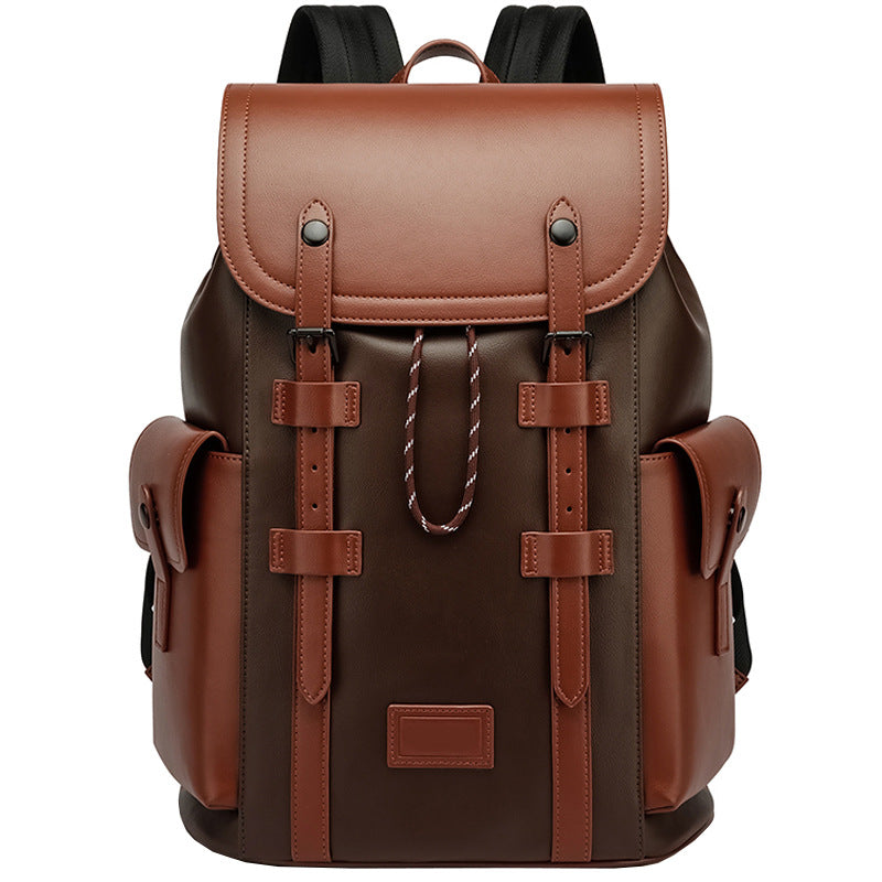 Men's Texture Business Computer Sense Large Backpacks
