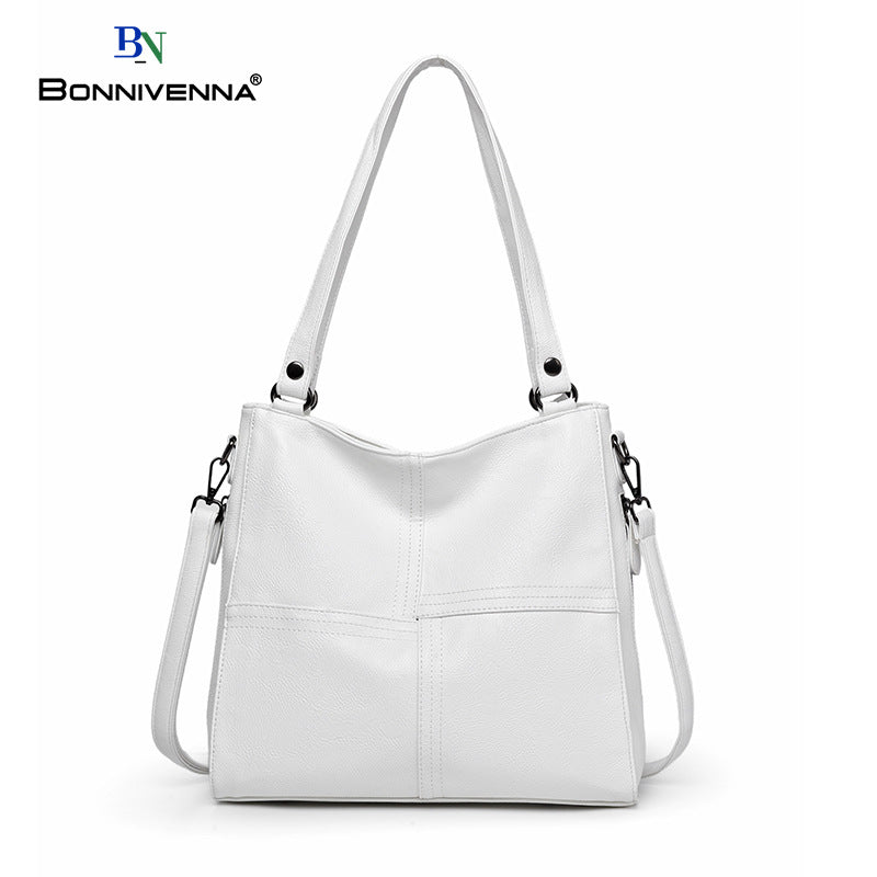 Solid Color Fashion Large Capacity Ribbon Crossbody Bags