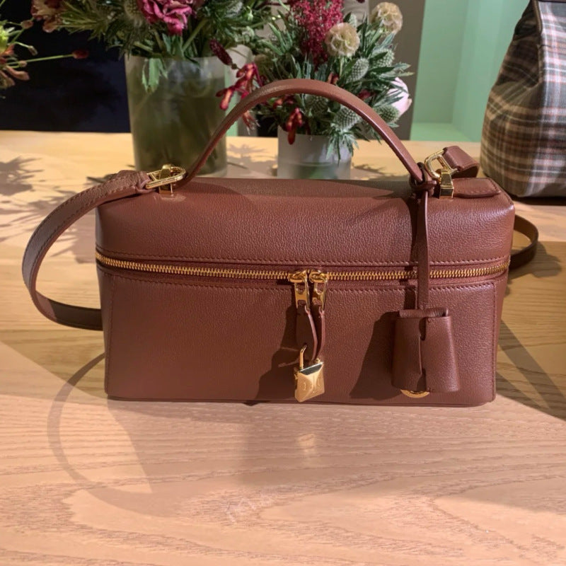 Women's Box High-grade Cowhide Genuine Leather Crossbody Bags