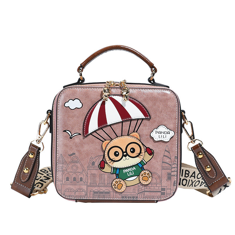 Attractive Women's Western Style Box Portable Crossbody Bags