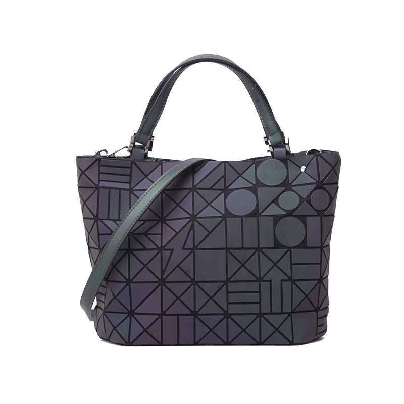 Women's Luminous Medium Geometric Rhombus Single Handbags