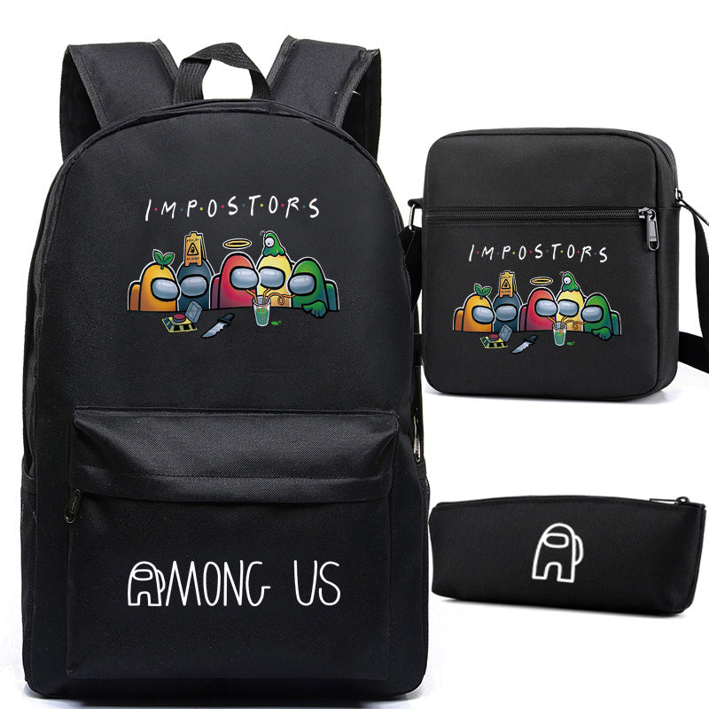 Game Among Space Killing Pencil Three-piece Backpacks