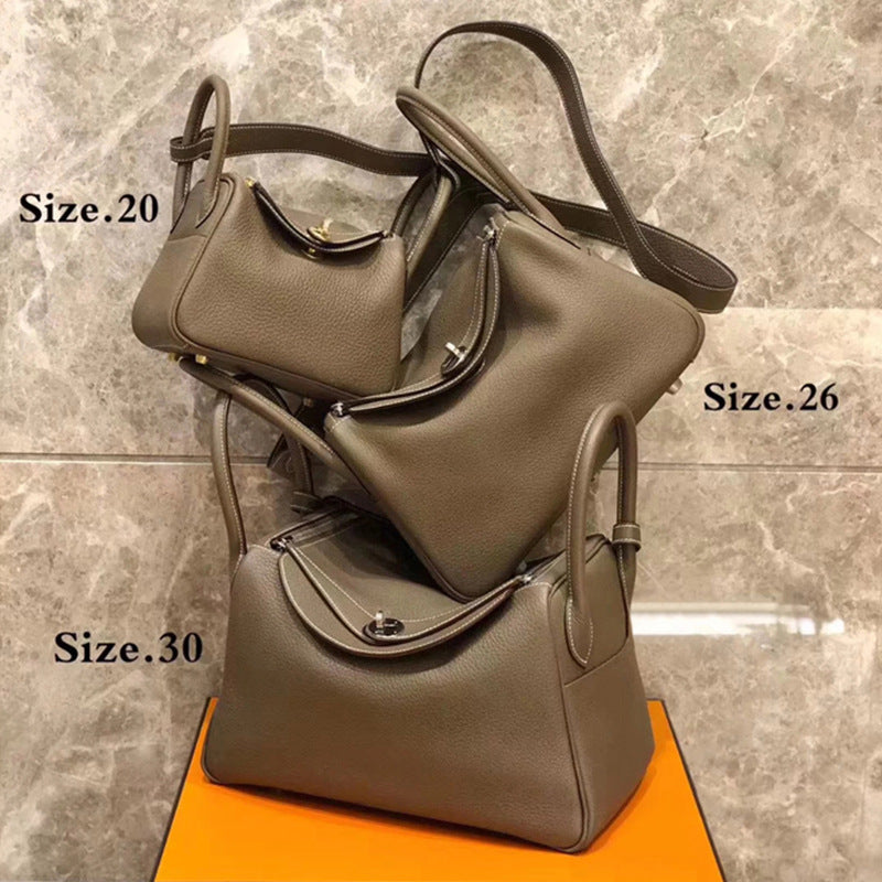 Women's Lindy Mini Doctor Cow Leather Portable Shoulder Bags