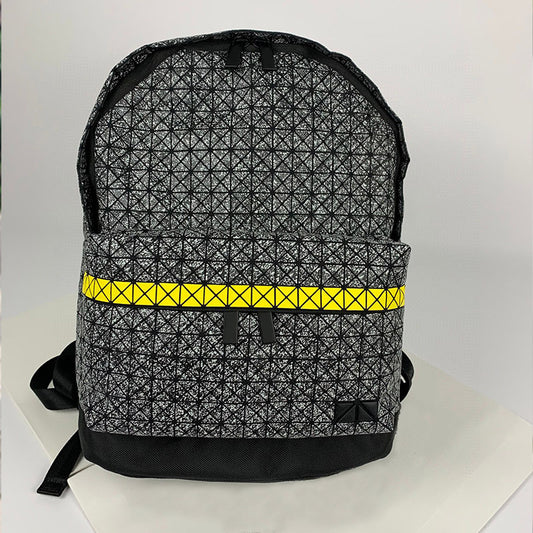 Women's Geometric Rhombus Large Capacity Silicone Checked Bags