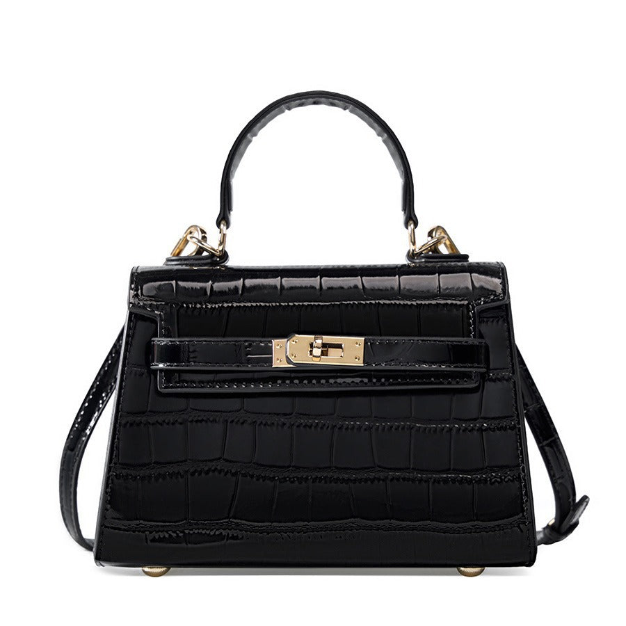 Women's Light Luxury Portable Kelly Cowhide High-grade Crossbody Bags