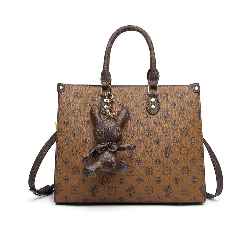 Big Fashionable Rabbit Pendant Large Capacity Handbags