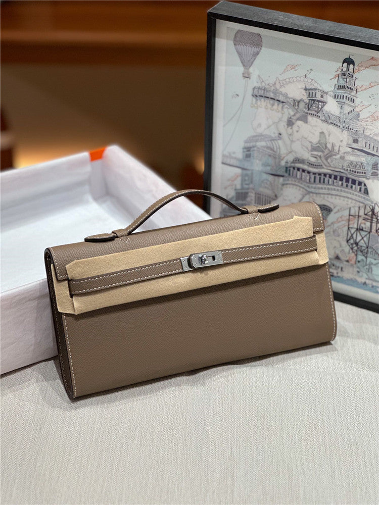 Fashion Kelly Palm Print Underarm Leather Shoulder Bags