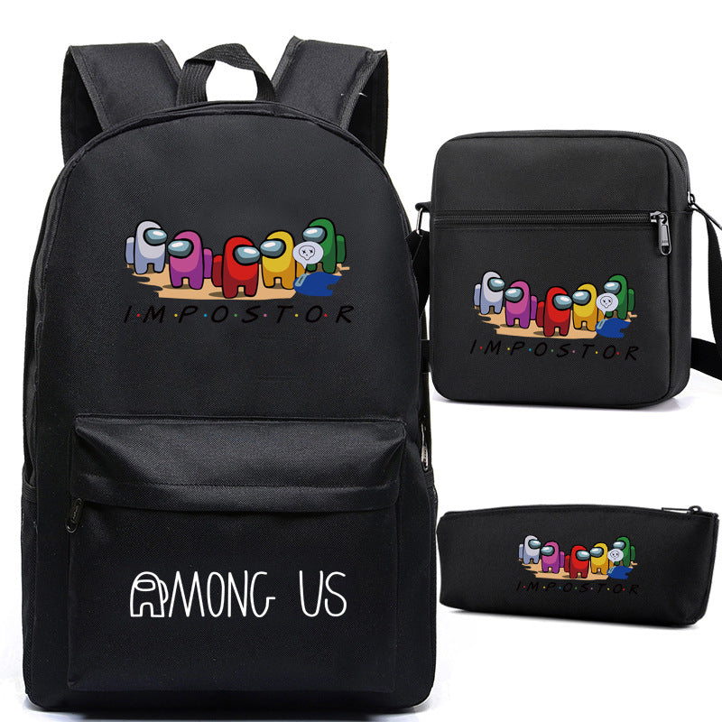 Game Among Space Killing Pencil Three-piece Backpacks