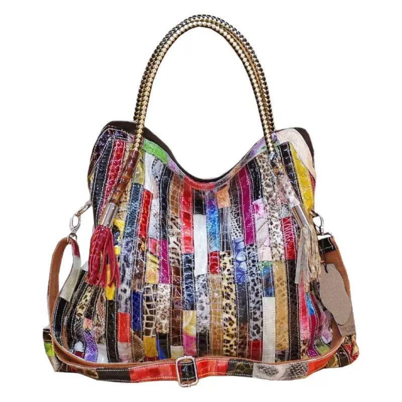 Women's Bohemian Style Snake Pattern Personalized Design Handbags