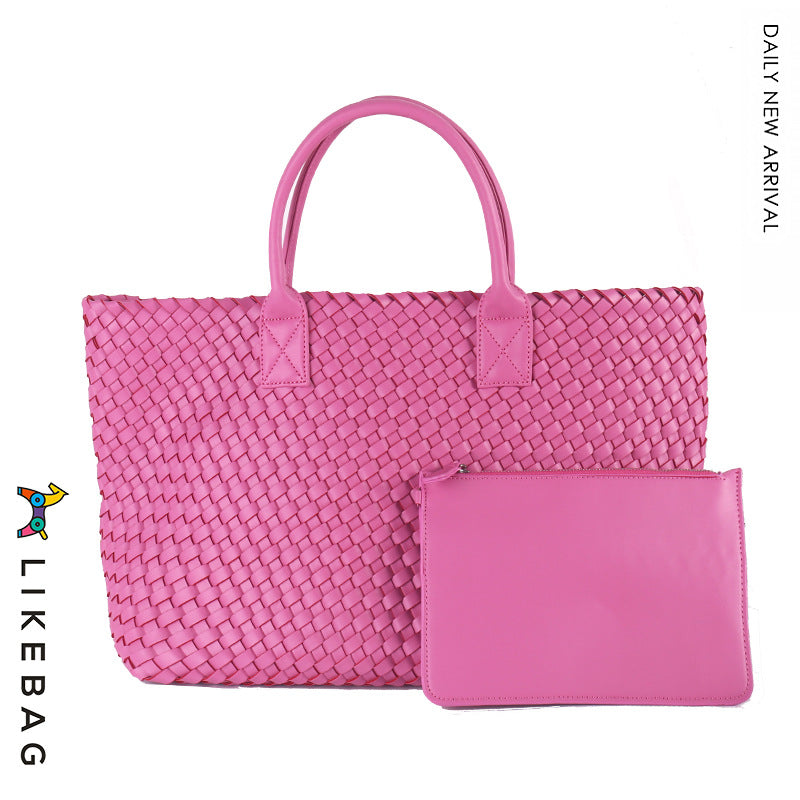 Women's Handmade Woven Simple Large Capacity Combination Shoulder Bags