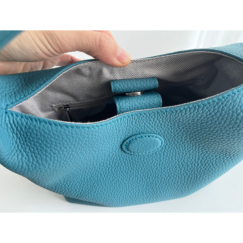 Women's Soft Leather Vegetable Basket Top Layer Handbags