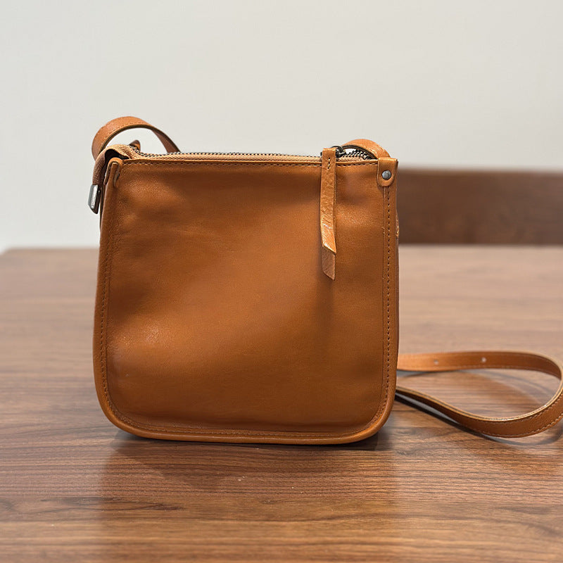 Genuine Leather Design Commute Minimalist Retro Crossbody Bags