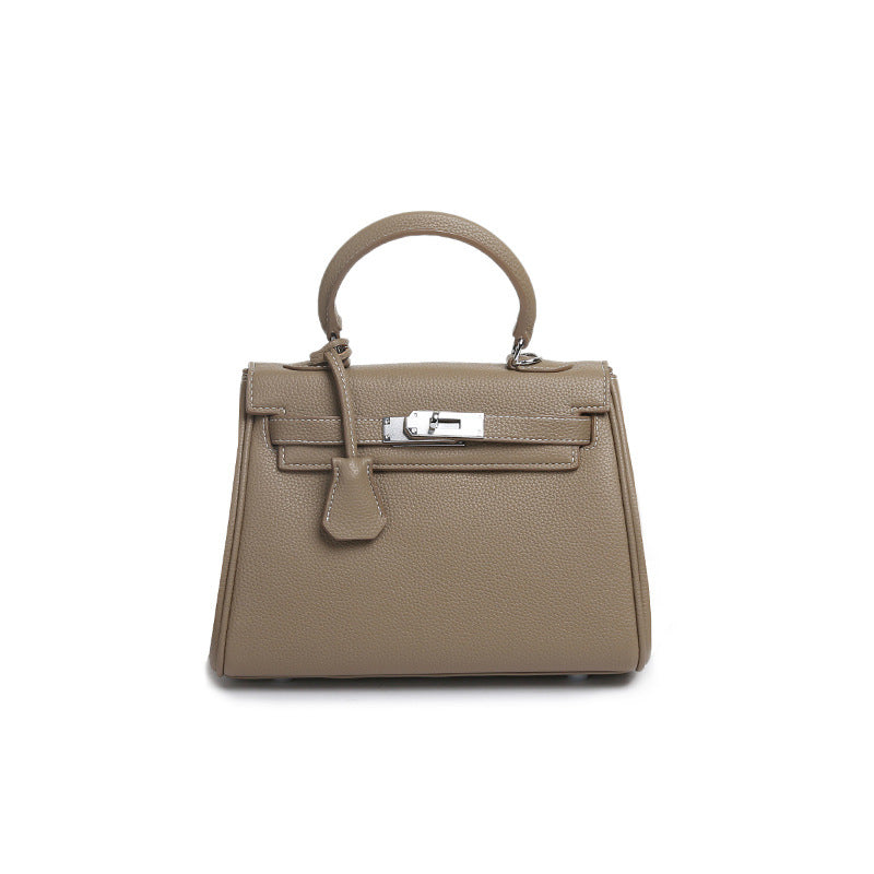 Women's French Minority Advanced Texture Portable Kelly Bags