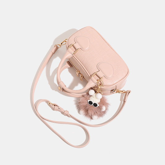 Women's Trendy Sweet Solid Color Pillow Cute Crossbody Bags