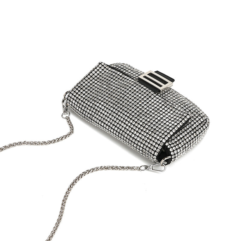 Women's High-grade Fashionable Dinner Niche Full Diamond Handbags