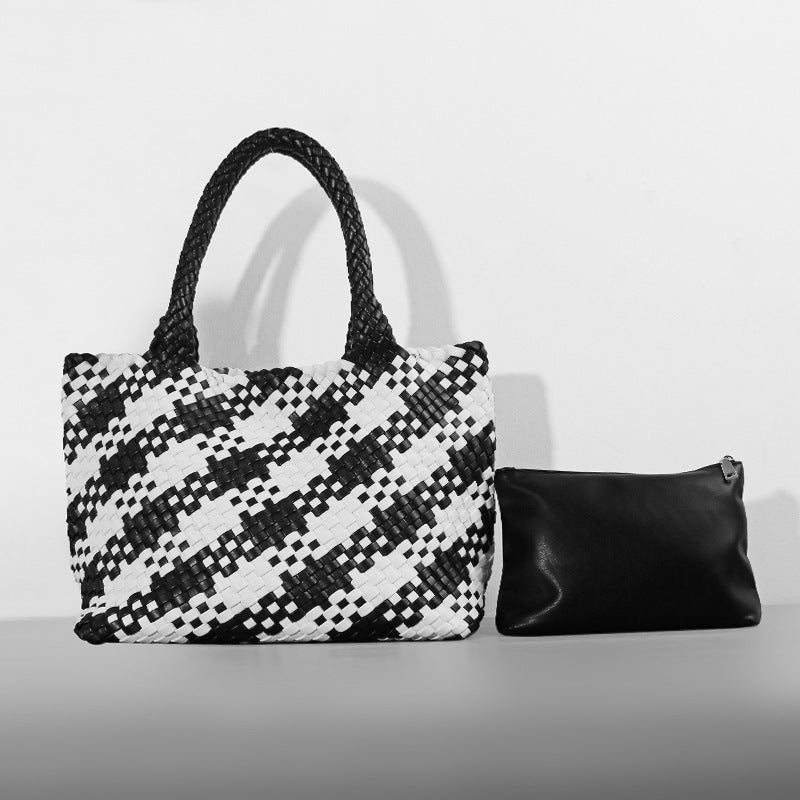 Fashion Portable Mummy Big Woven Hand Shoulder Bags