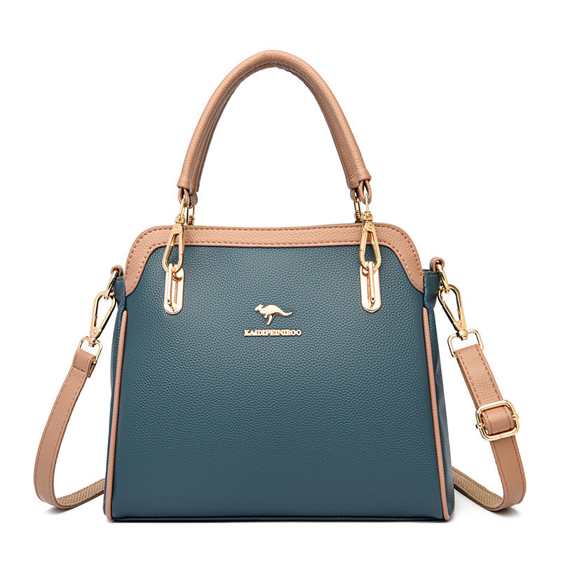 Women's New Comfortable Creative Contrast Color Handbags