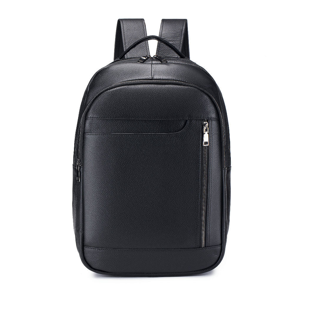 Men's Leather Large Capacity Simple Lightweight Business Backpacks
