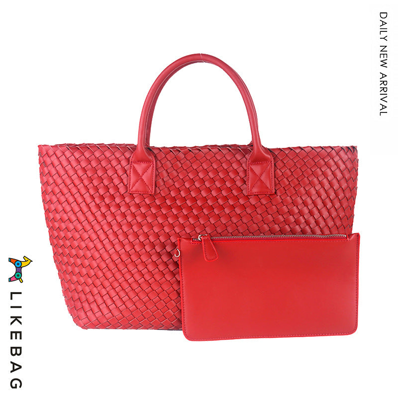 Women's Handmade Woven Simple Large Capacity Combination Shoulder Bags