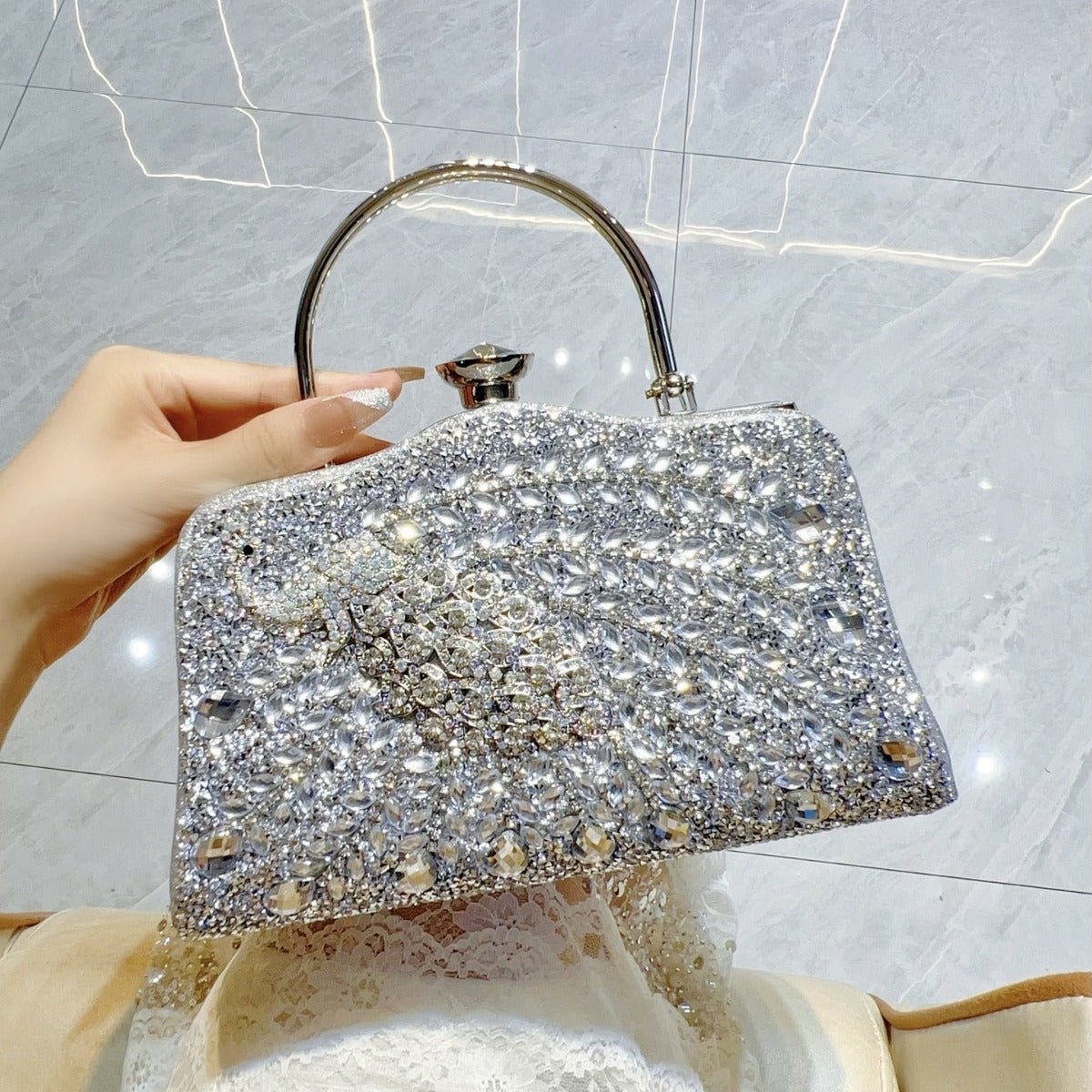 Full Diamond High-grade Party Dinner Banquet Shoulder Bags