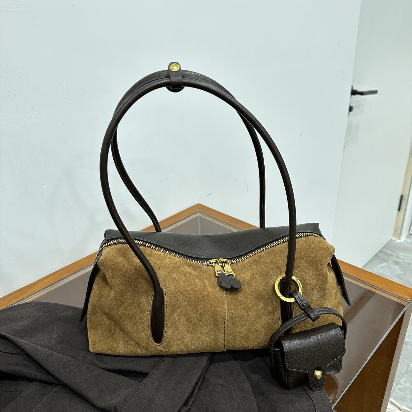 Women's Design Matte Leather Underarm Fashion Textured Shoulder Bags