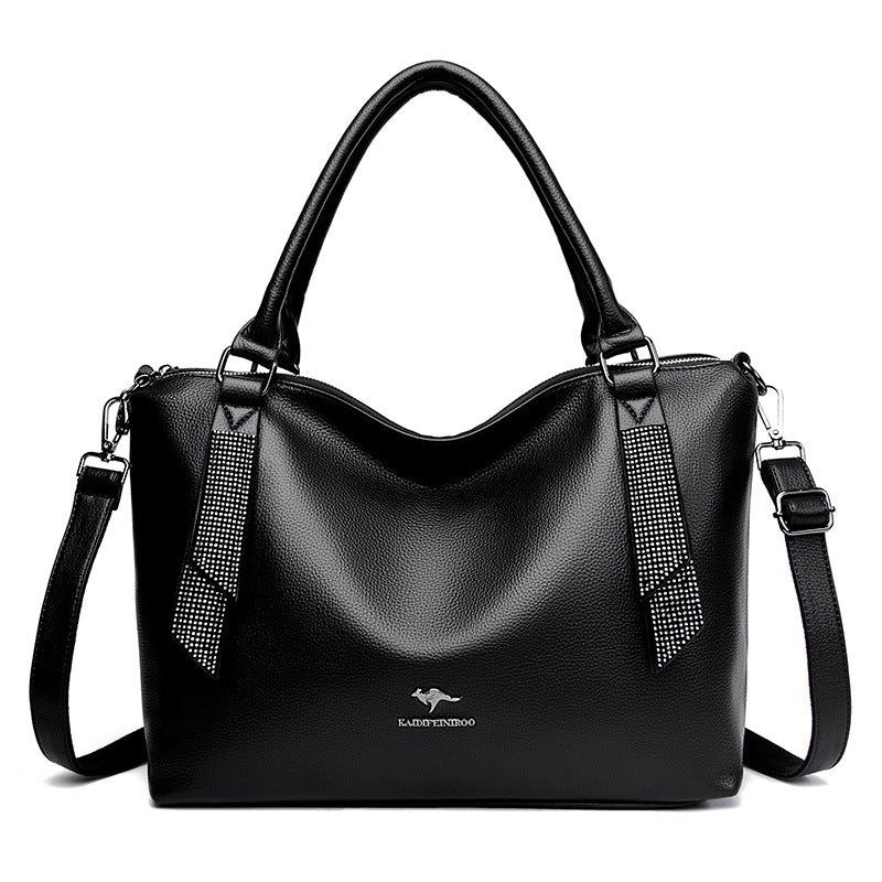 Women's Creative Slouchy Stitching Fashion Big Crossbody Bags
