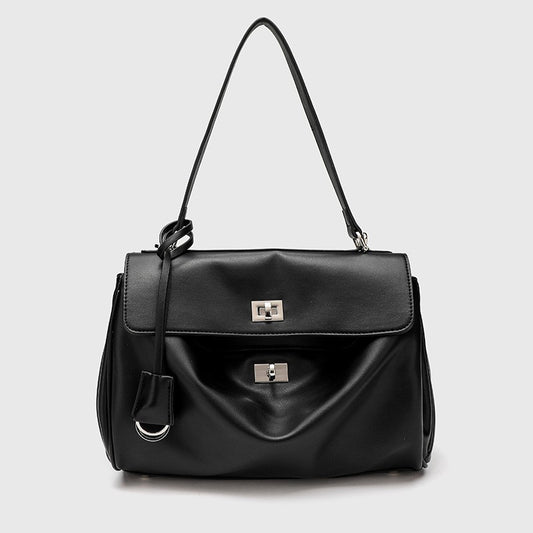 Stylish Suede Matte Leather Kelly Underarm Shoulder Bags