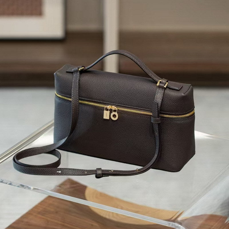 Women's Leather Pattern Lunch Box Mini Handbags