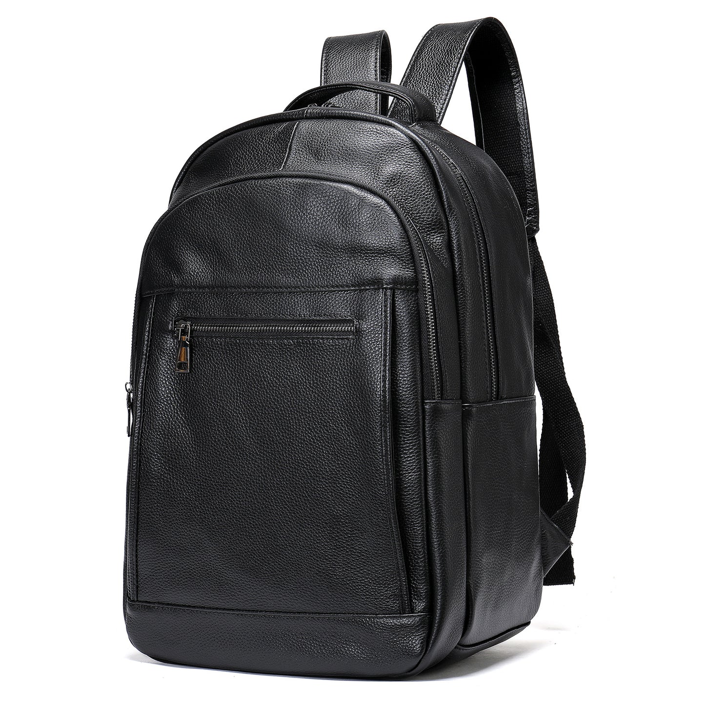Men's Leather Large Capacity Korean Cowhide College Backpacks