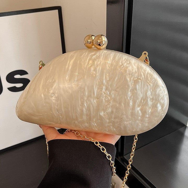 Women's Dinner Clutch Acrylic Slug Shape Minority Bags
