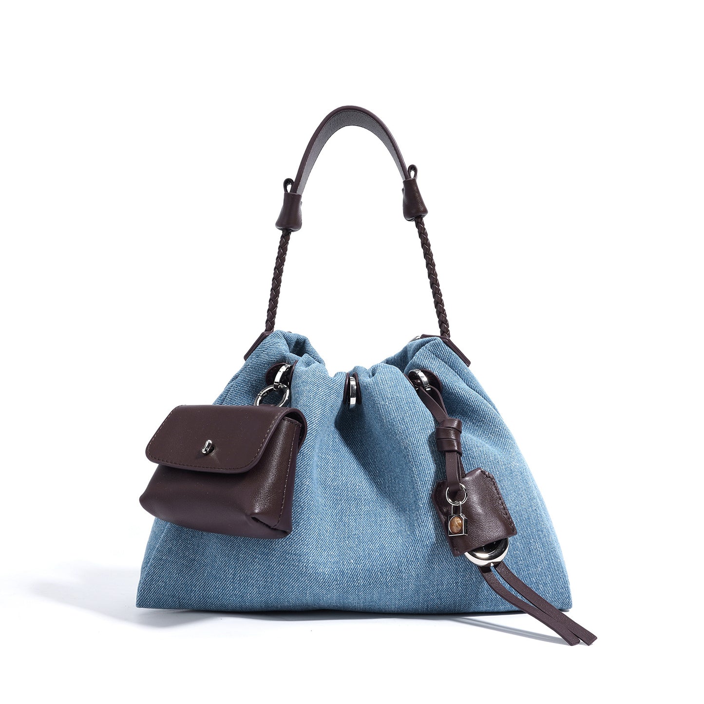 Design Genuine Leather Denim High Sense Fashion Crossbody Bags