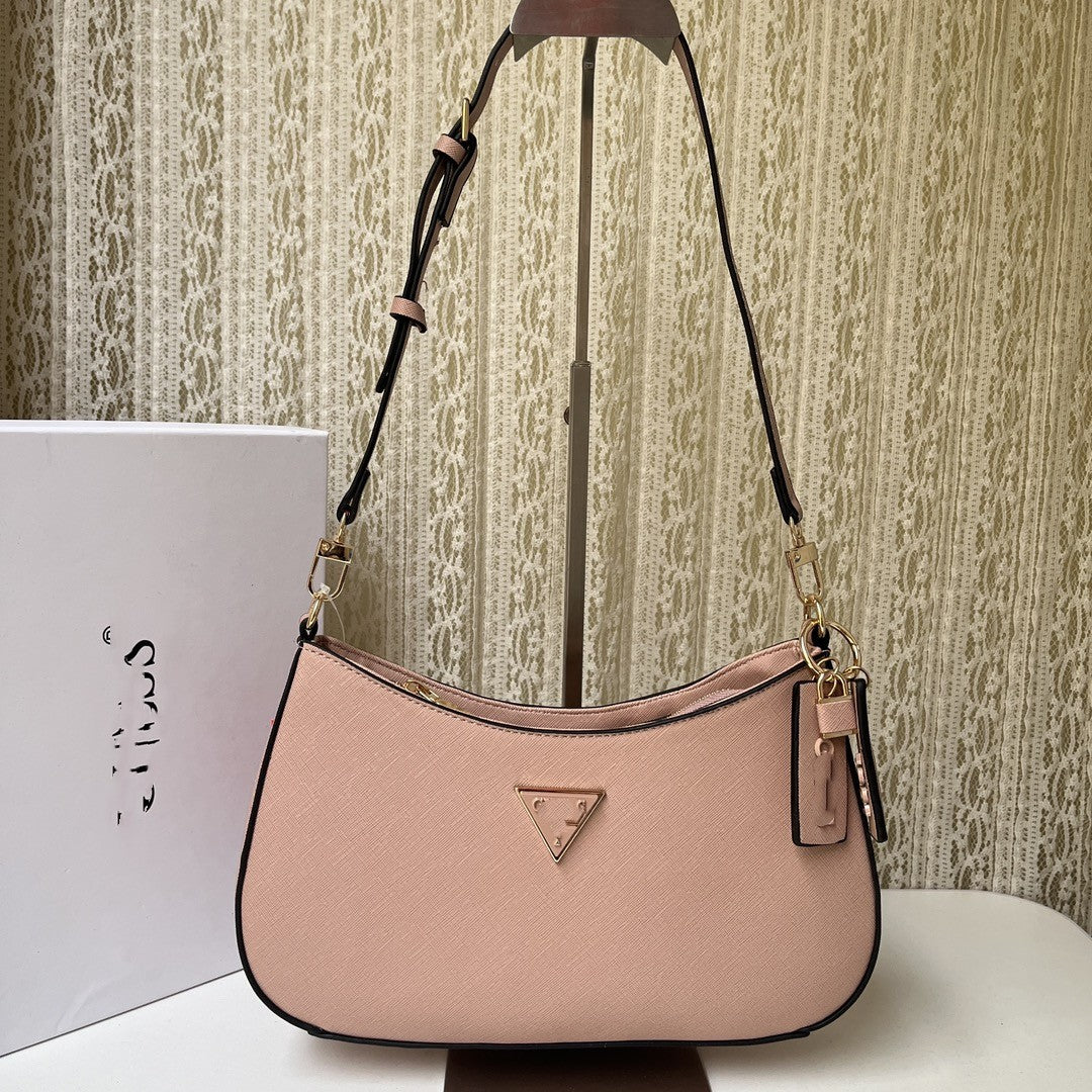 Women's Fashion Simple Printing Solid Color Ornaments Shoulder Bags