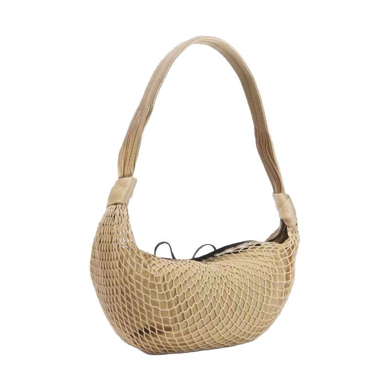 Detachable Genuine Leather Horn Net Trendy Crossbody Bags
