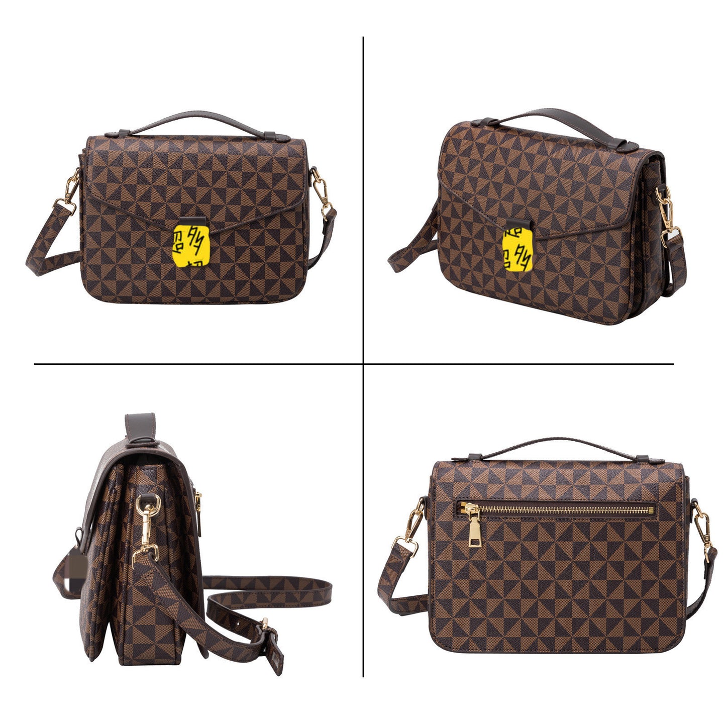 Women's Fashionable Korean Style Retro Printed Handbags
