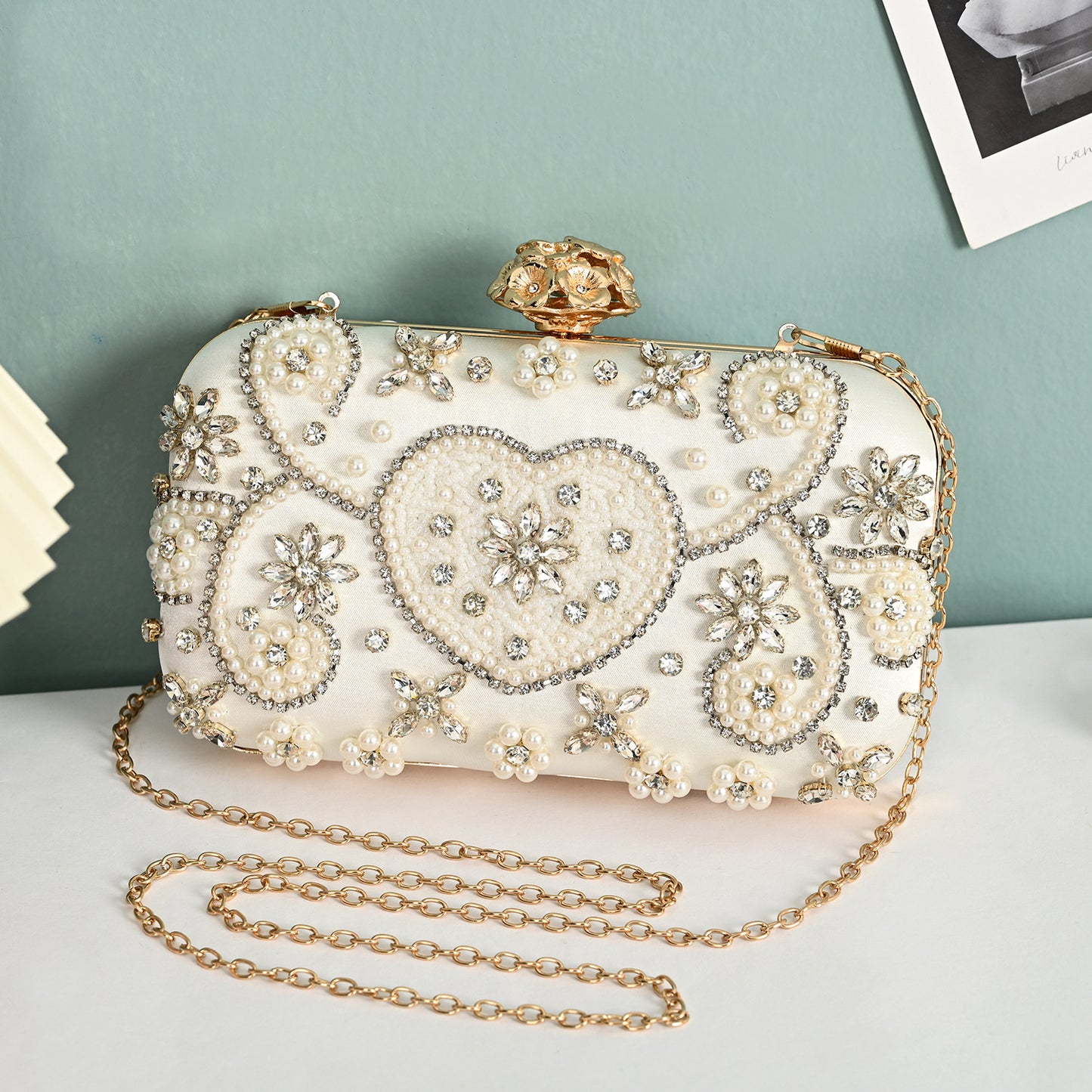 Studded Hand Retro Clutch Fashion Trend Evening Bags