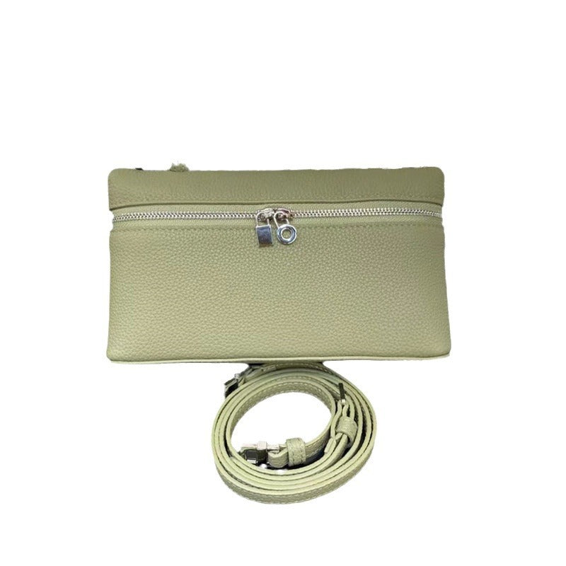 Layer Cowhide Lunch Box Portable Niche Crossbody Bags