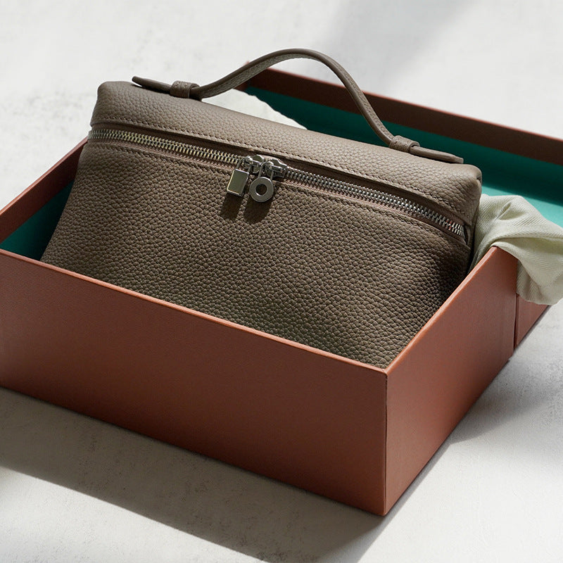 Women's First Layer Calfskin Lunch Box High-grade Crossbody Bags