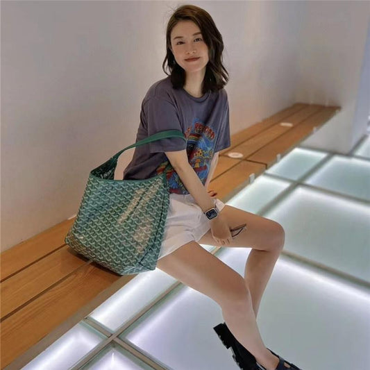 Women's Summer Commuter Dog Teeth Printing Shopping Crossbody Bags
