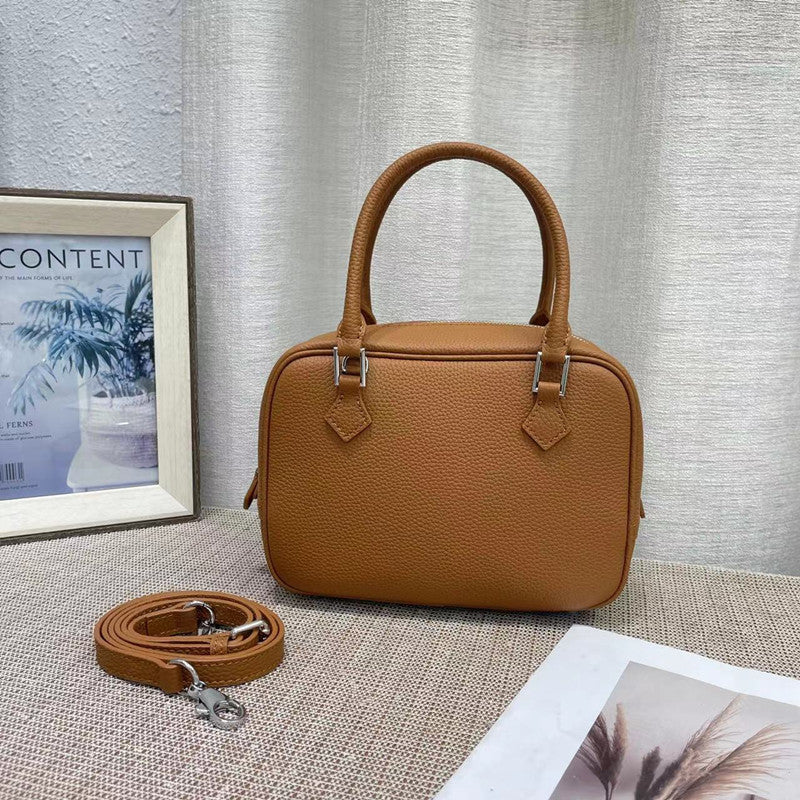 Women's Cowhide Genuine Leather Commuter Feather Lightweight Shoulder Bags