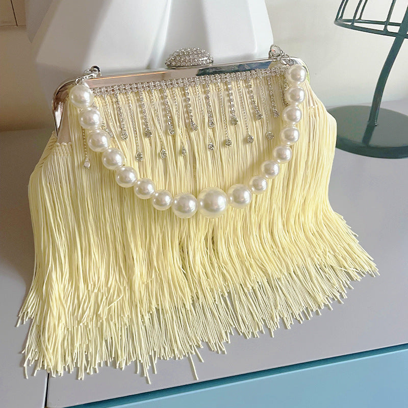 Banquet Hand Tassel Rhinestone Female Dinner Handbags