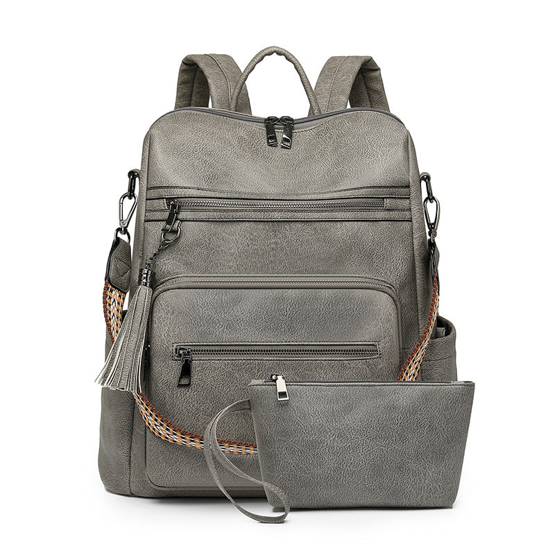 Glamorous Women's Vintage Leopard Print Fashion Backpacks